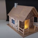 Σπίτι Μινιατούρα από Λαβές Σκούπας: Δημιουργικό Έργο DIY
